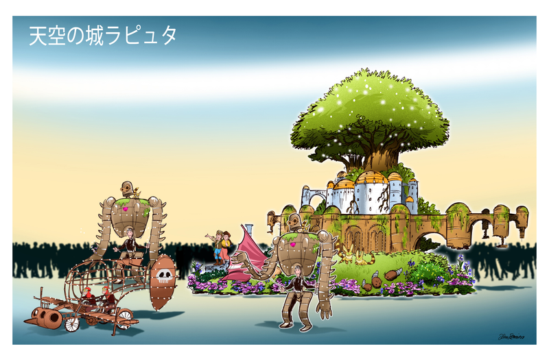 Illustration for article titled Disney Theme Park Designer Imagines Terrific Studio Ghibli Rides